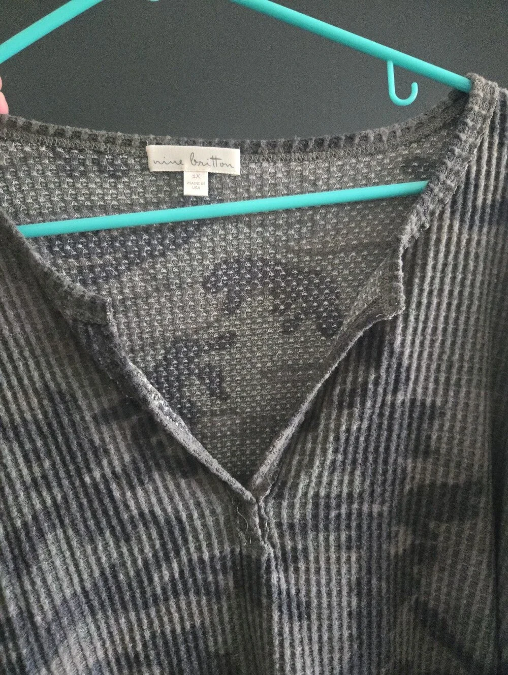 Nine Britton - Camo Waffle Knit Long Sleeve
